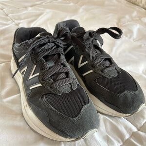 New Balance 57/40 White and Gray Athletic Shoes